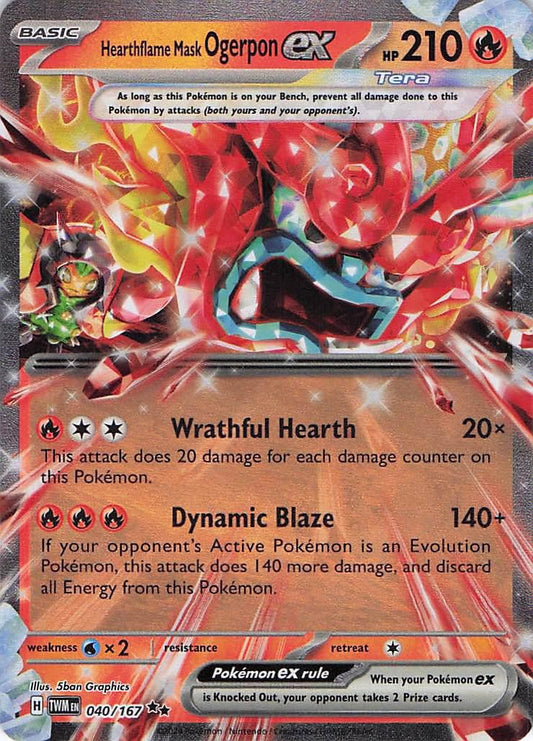 Hearthflame Mask Ogerpon ex 040/167