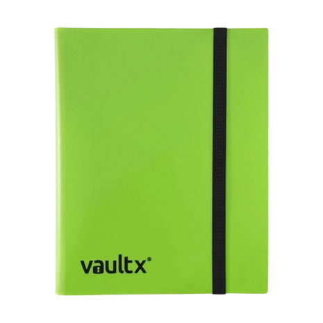 Vault X - Green 9 Pocket Strap Binder