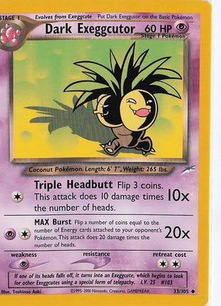 Dark Exeggcutor 33/105