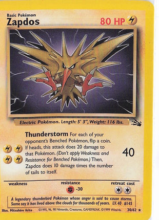 Zapdos 30/62