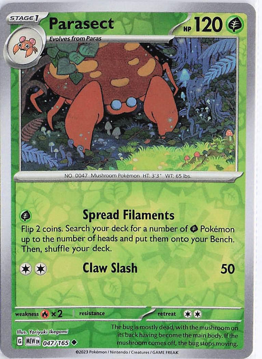 Parasect 047/165 (RH)