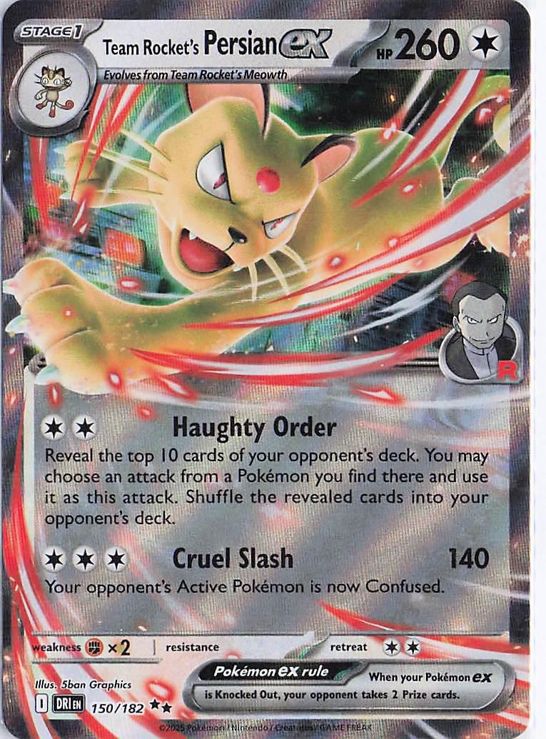 Team Rocket’s Persian ex 150/182