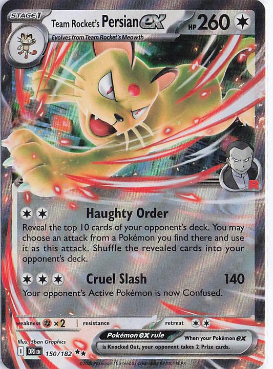 Team Rocket’s Persian ex 150/182