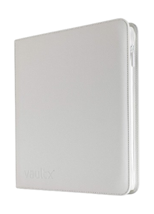 Vault X - White Edition 12 Pocket Zip Binder