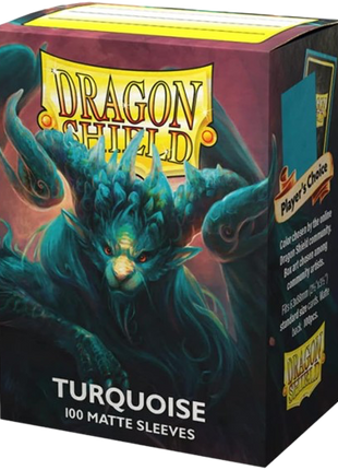 Dragon Shield - Matte Players Choice Turquoise Sleeves (100)