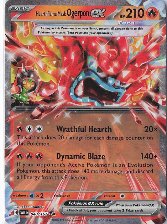 Hearthflame Mask Ogerpon ex 040/167
