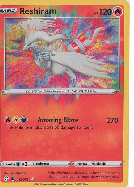 Reshiram 017/072