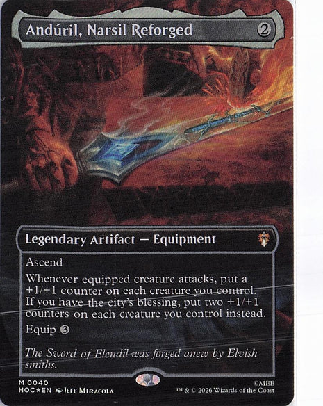 Anduril, Narsil Reforged M0040 (Foil)