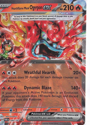 Hearthflame Mask Ogerpon ex 040/167