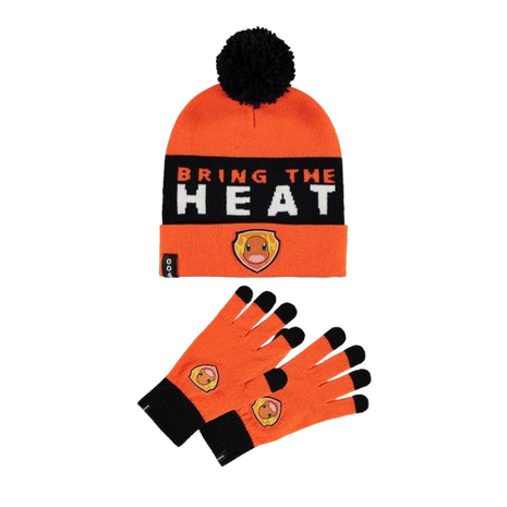 Pokemon - Charmander Beanie And Knitted Glove Gift Set