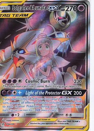 Solgaleo & Lunala GX 216/236