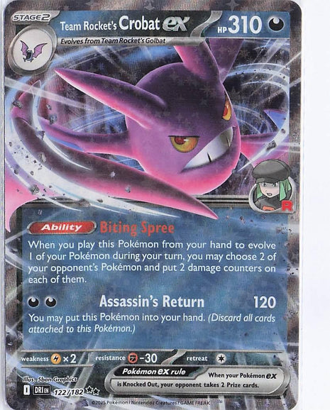 Team Rocket’s Crobat ex 122/182