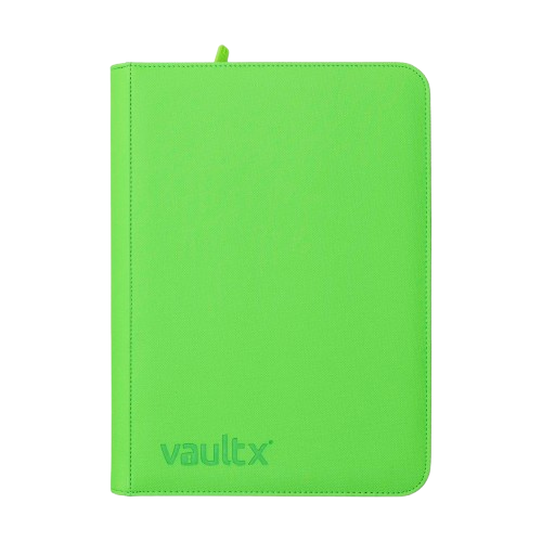 Vault X - Neon Green 9 Pocket Zip Binder