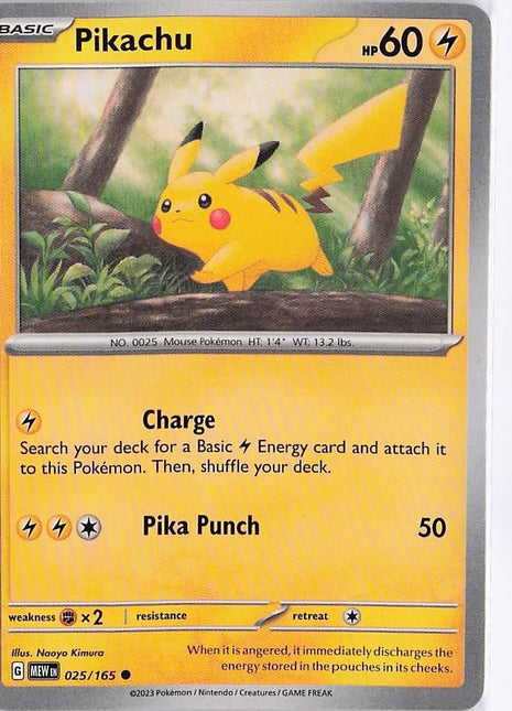 Pikachu 025/165