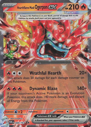 Hearthflame Mask Ogerpon ex 040/167