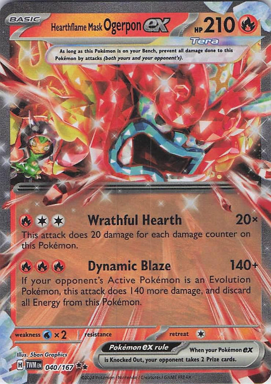 Hearthflame Mask Ogerpon ex 040/167