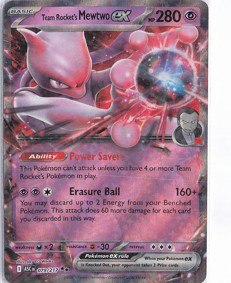Team Rockets Mewtwo ex 079/217