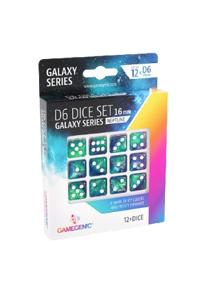 Gamegenic - Galaxy Series: Neptune D6 Dice Set