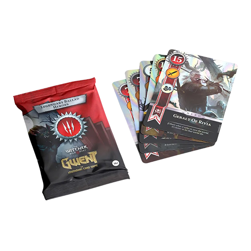 The Witcher - Gwent: The Legendary Card Game - Legendary Ballad Heroes Faction Foil Cards