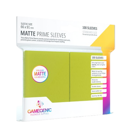 Gamegenic - Lime Matte Prime Sleeves (100)