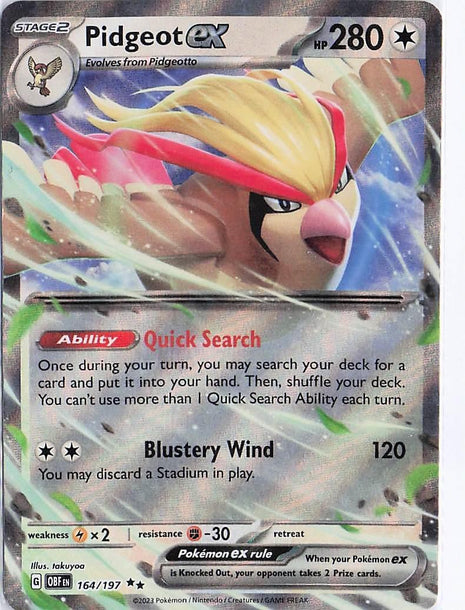 Pidgeot ex 164/197