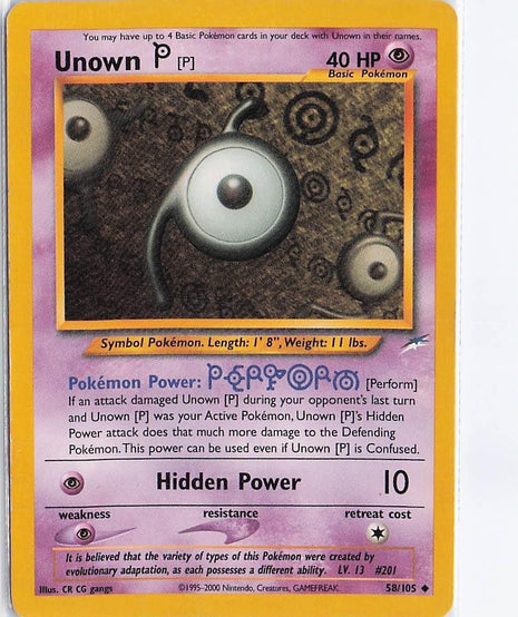 Unown P 58/105