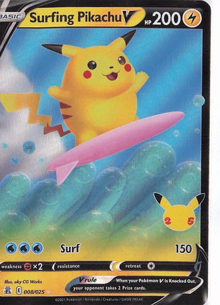 Surfing Pikachu V 008/025