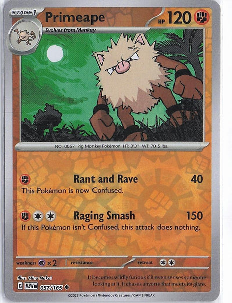 Primeape 057/165 (RH)