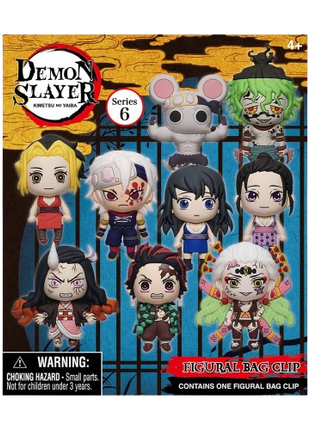 Demon Slayer - Series 6: 3D Character Bag Clip Blind Bag