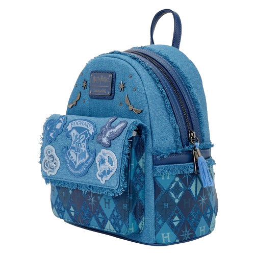 Loungefly - Harry Potter: Hogwarts Denim Mini Backpack
