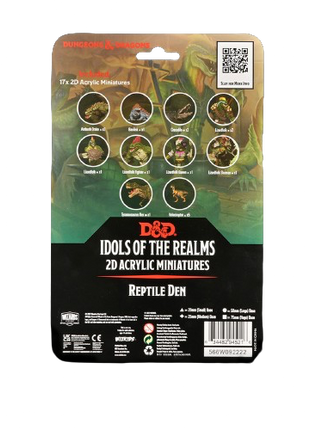 Dungeons & Dragons - 2D Acrylic Miniatures: Reptile Den