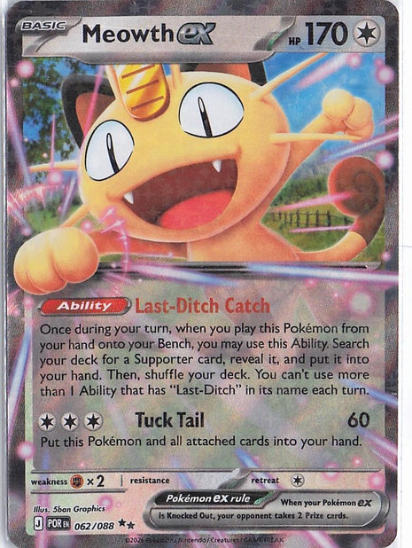 Meowth ex 062/088
