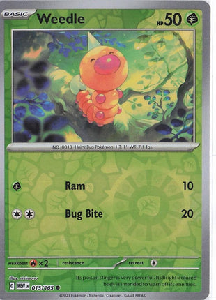 Weedle 013/165 (RH)