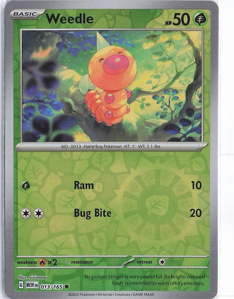 Weedle 013/165 (RH)