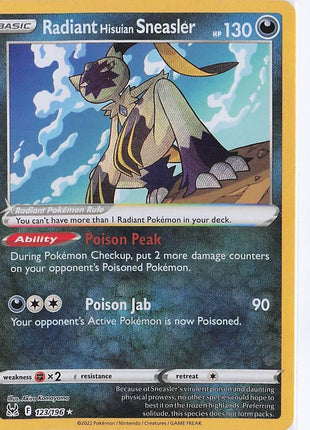 Radiant Hisuian Sneasler 123/196