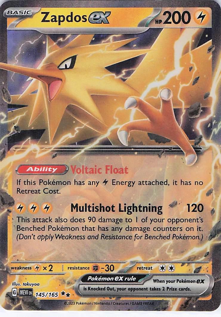 Zapdos ex 145/165