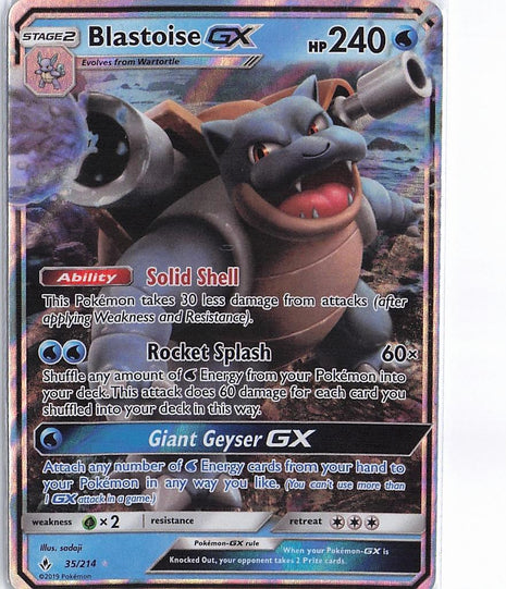 Blastoise GX 35/214