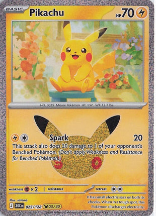 Pikachu 025/128 (H)