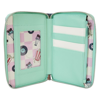 Loungefly - Mickey and Minnie Date Night Drive-In Zip Around Wallet