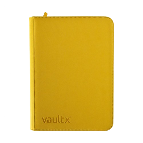 Vault X - Yellow 9 Pocket Zip Binder
