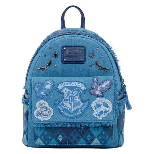 Loungefly - Harry Potter: Hogwarts Denim Mini Backpack