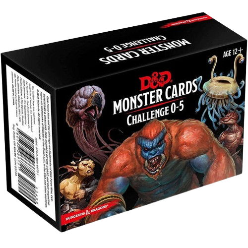 Dungeons & Dragons - Challenge 0 - 5 Monster Cards