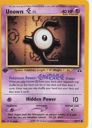 Unown E 67/75 (1st)