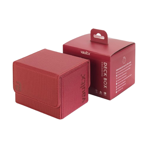 Vault X - Metallic Red 100+ Sideloading Deck Box