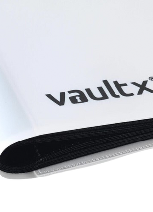 Vault X - White 9 Pocket Strap Binder