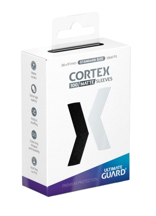 Ultimate Guard - Black Matte Cortex Sleeves Standard Size (100)