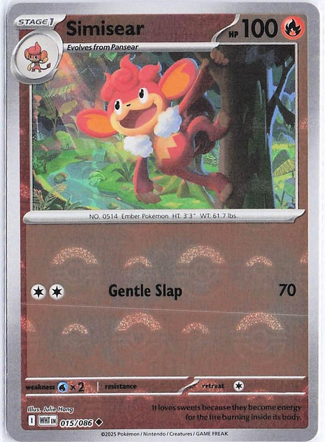Simisear 015/086 (Pokeball Holo)