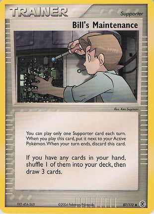 Bill's Maintenance 87/112