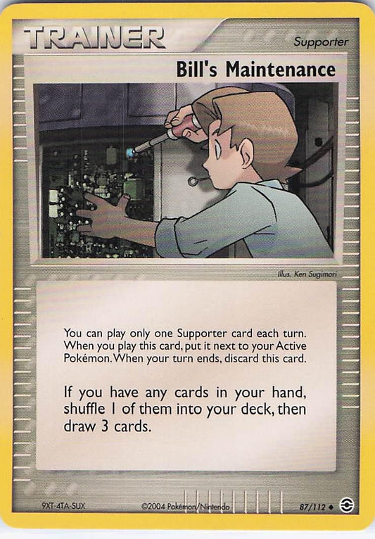 Bill's Maintenance 87/112