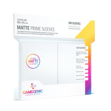 Gamegenic - White Matte Prime Sleeves (100)